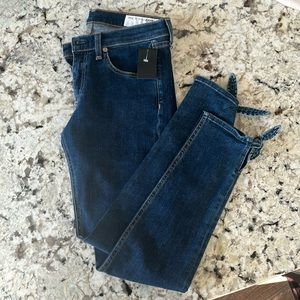 rag & bone, “Stevie” Ankle Bow Tie Skinny Jeans, NWT, Size 27